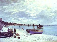Haga click para ver la imagen ampliada the beach at sainte-adresse.jpg